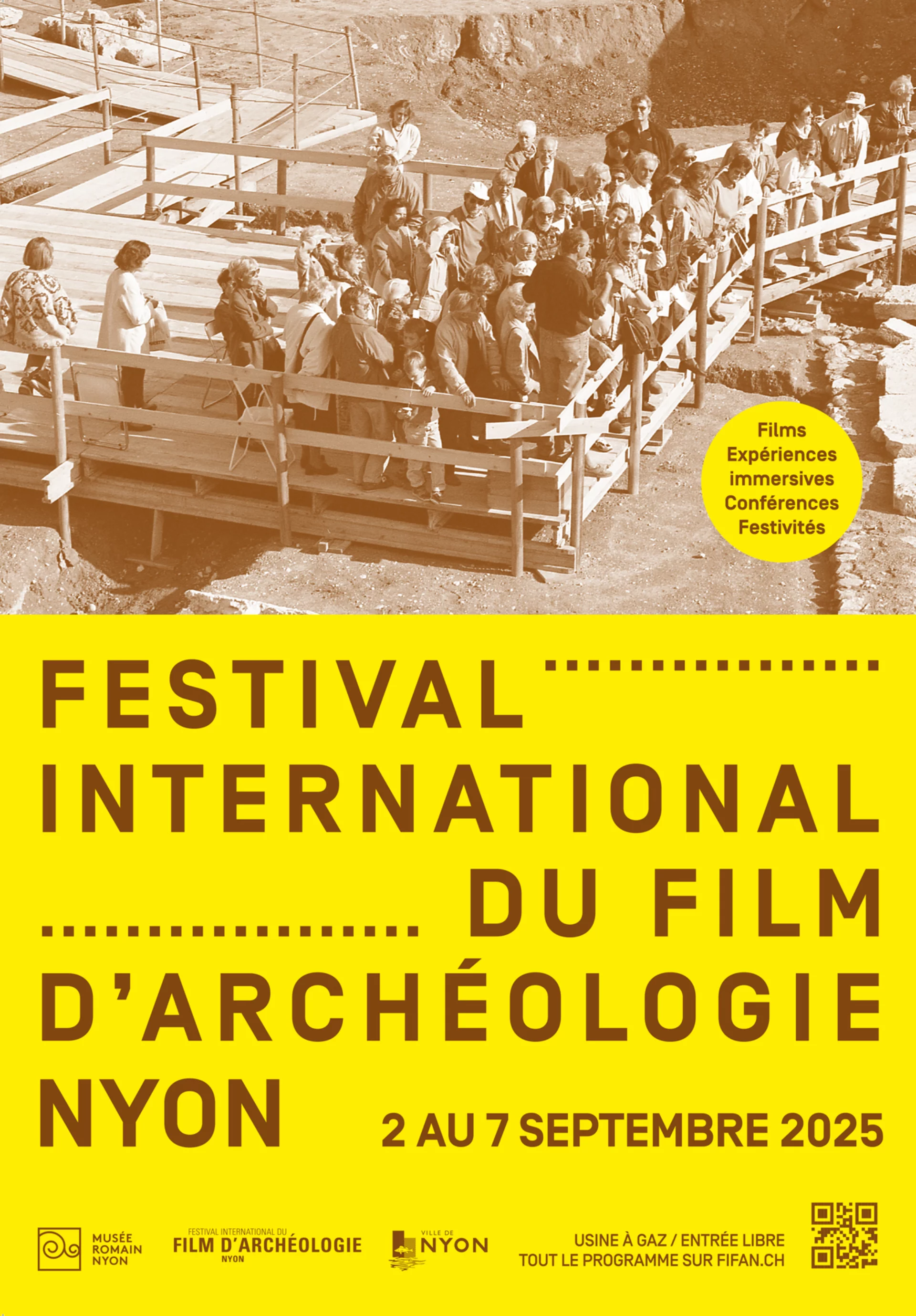 Affiche du FIFAN 2025 avec une photographie et le titre du festival
